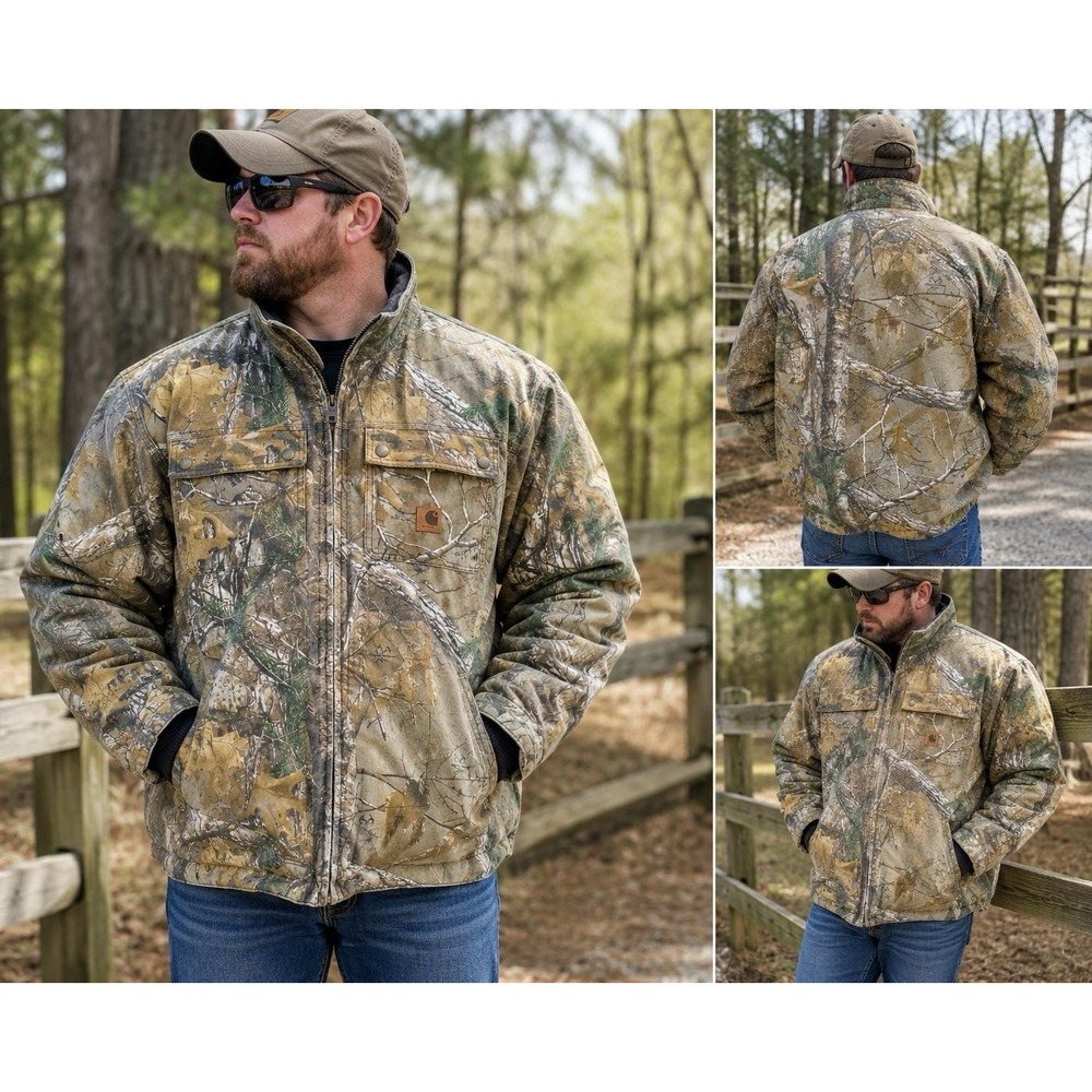 Carhartt 101444-977 Realtree Xtra Camo Jacket 2XL Thinsulate Quick Duck Hunting
